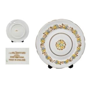 Stafford Bone China Plate with Floral Design